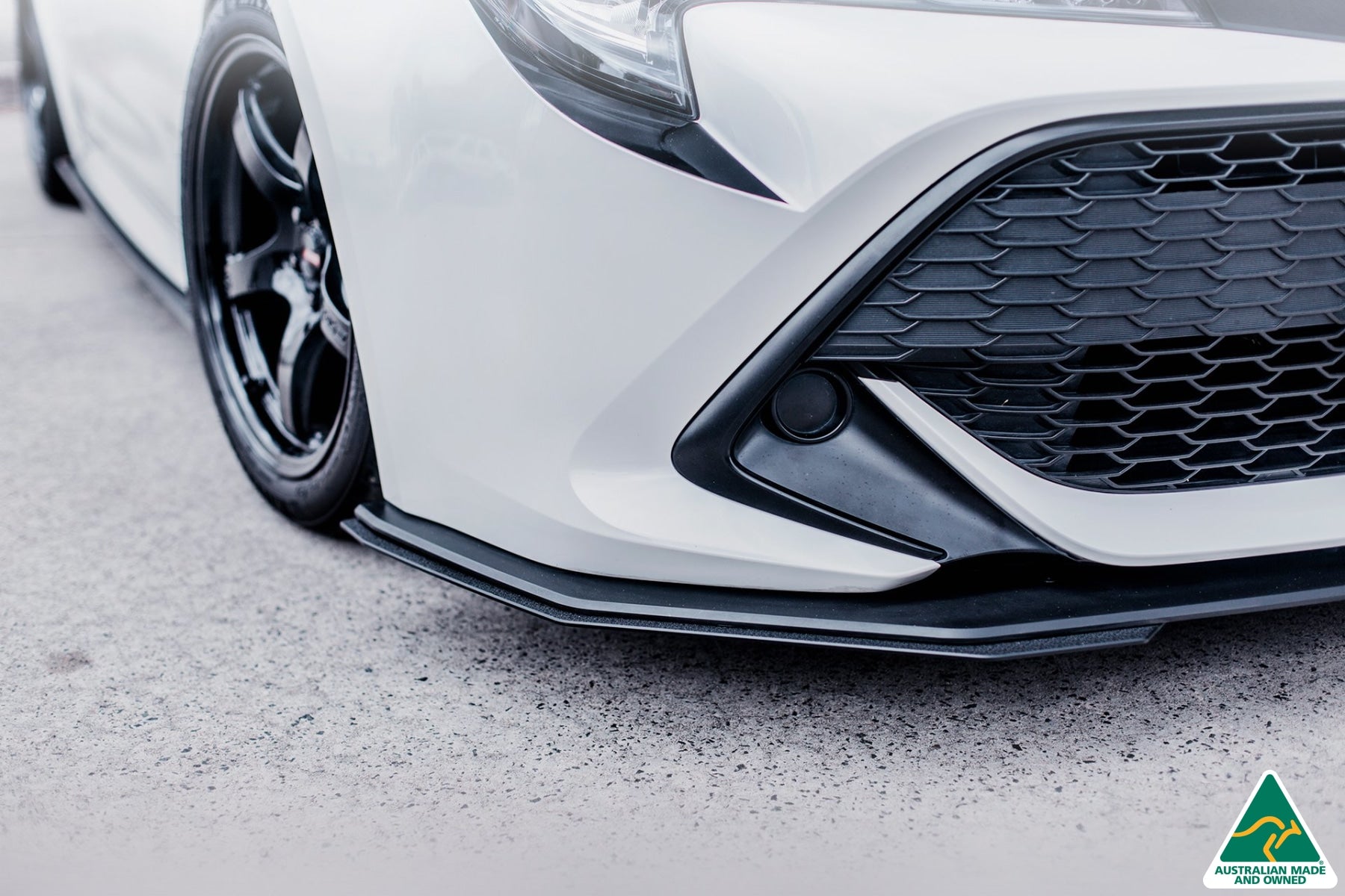 FLOW Designs  Corolla MZEA12R/ZWE211R 2018-2022 Front Lip Splitter & Reinforcement Brackets - MODE Auto Concepts