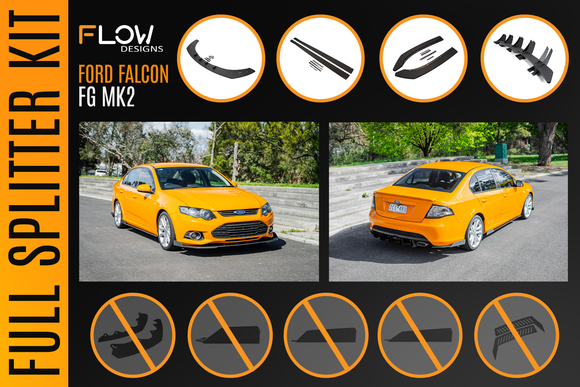 Ford Falcon FG MK2 Full Lip Splitter Set - MODE Auto Concepts