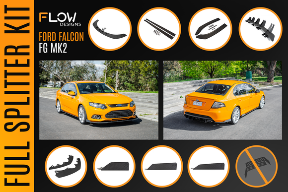Ford Falcon FG MK2 Full Lip Splitter Set - MODE Auto Concepts
