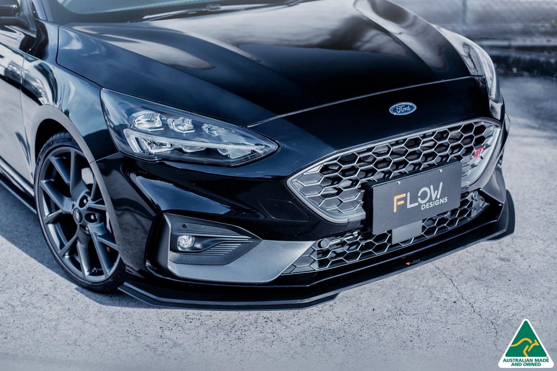 FLOW Designs  MK4 & MK4.5 Focus ST Front Lip Splitter - MODE Auto Concepts