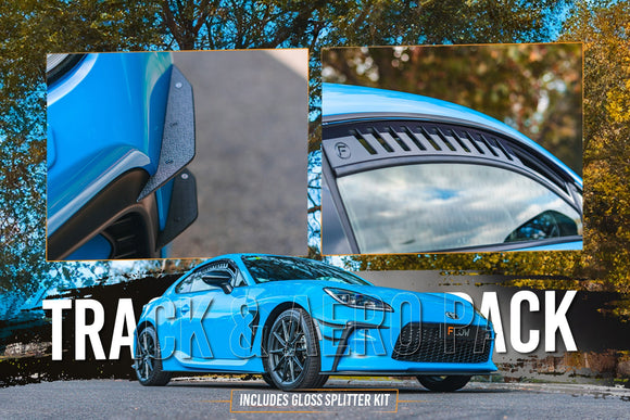 FLOW Designs  ZN8 GR86 Full Lip Splitter Set (GLOSS BLACK) - MODE Auto Concepts