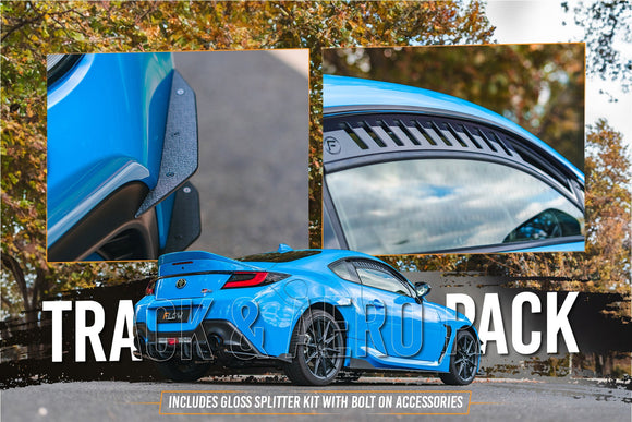 FLOW Designs  ZN8 GR86 Full Lip Splitter Set (GLOSS BLACK) - MODE Auto Concepts