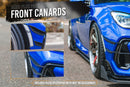 FLOW Designs  ZD8 BRZ STI Full Lip Splitter Set (GLOSS BLACK) - MODE Auto Concepts