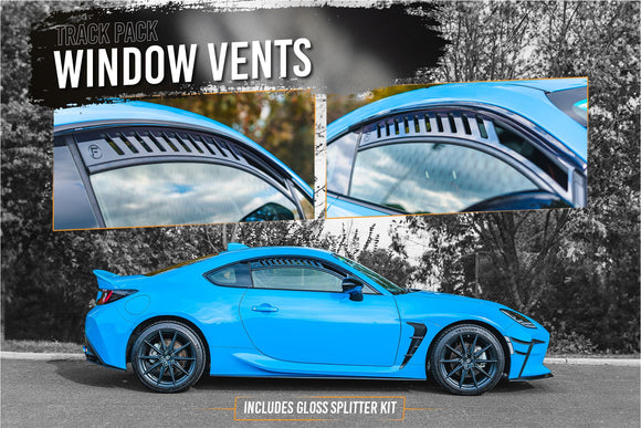 FLOW Designs  ZN8 GR86 Full Lip Splitter Set (GLOSS BLACK) - MODE Auto Concepts