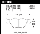Hawk Brake Pad Set HB135F.770 HPS-2