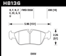 Hawk Brake Pad Set HB136Z.690 Performance Ceramic-2