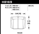 Hawk Brake Pad Set HB169U.560 DTC-70-2