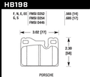 Hawk Brake Pad Set HB198S.685 HT-10-2