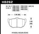 Hawk Brake Pad Set HB262Z.540 Performance Ceramic-2
