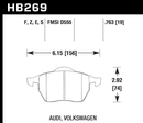 Hawk Brake Pad Set HB269Z.763 Performance Ceramic-2