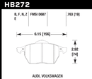 Hawk Brake Pad Set HB272Z.763 Performance Ceramic-2