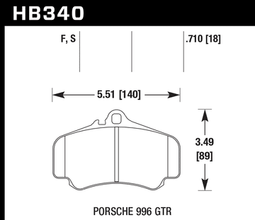 Hawk Brake Pad Set HB340S.710 HT-10 - 0