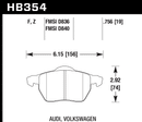 Hawk Brake Pad Set HB354Z.756 Performance Ceramic-2