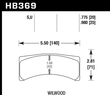 Hawk Brake Pad Set HB369S.775 HT-10 - 0