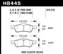 Hawk Brake Pad Set HB445S.610 HT-10-2