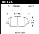 Hawk Brake Pad Set HB474Z.764 Performance Ceramic-2