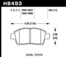 Hawk Brake Pad Set HB493Z.650 Performance Ceramic-2