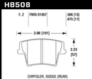 Hawk Brake Pad Set HB508Z.675 Performance Ceramic-2