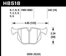 Hawk Brake Pad Set HB518Z.642 Performance Ceramic-2