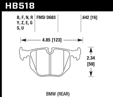 Hawk Brake Pad Set HB518Z.642 Performance Ceramic - 0
