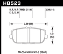 Hawk Brake Pad Set HB523F.539 HPS-2