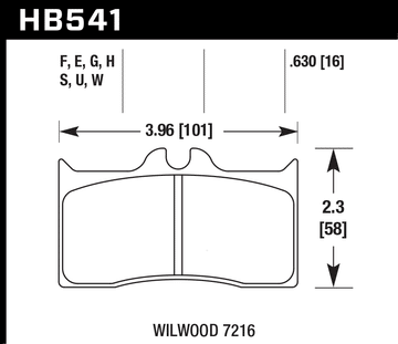 Hawk Brake Pad Set HB541W.620 DTC-30 - 0