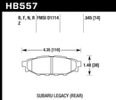 Hawk Brake Pad Set HB557Z.545 Performance Ceramic-2