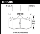 Hawk Brake Pad Set HB585Z.660 Performance Ceramic-2