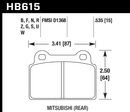 Hawk Brake Pad Set HB615Z.535 Perfromance Ceramic-2