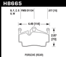 Hawk Brake Pad Set HB665Z.557 Performance Ceramic-2