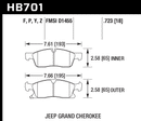 Hawk Brake Pad Set HB701Z.723 Performance Ceramic-2