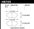 Hawk Brake Pad Set HB725Z.650 Performance Ceramic-2