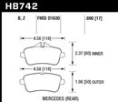 Hawk Brake Pad Set HB742Z.690 Performance Ceramic-2
