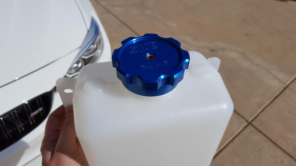 Burger 9874457870 image 7 of 7: BMS Billet Water/Methanol Injection (WMI) Tank Cap with Safety Check Valve