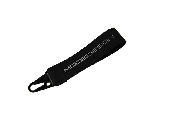 MODE DESIGN™ Rubber Key Tag Keychain Black