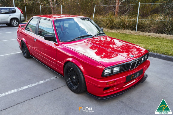 FLOW Designs  E30 M-Tech 2 Front Lip Splitter - MODE Auto Concepts