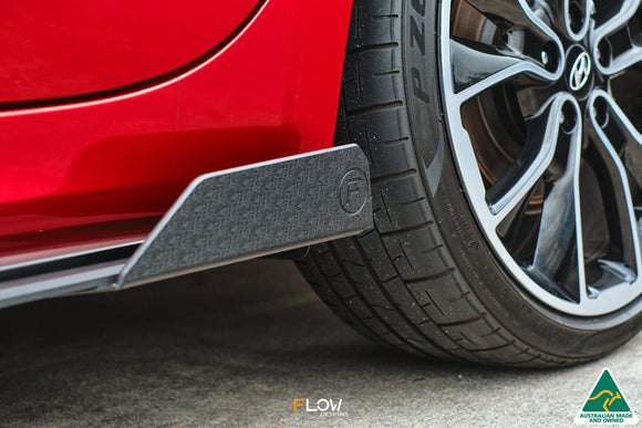 FLOW Designs  CN7 i30 N Line Sedan 2020 - 2022 Side Skirt Splitter Winglets (Pair) - MODE Auto Concepts