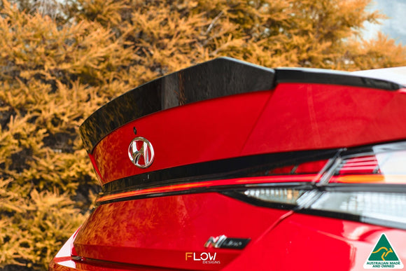 FLOW Designs  CN7 i30 N Line Sedan 2020 - 2022 Rear Spoiler Extension - MODE Auto Concepts