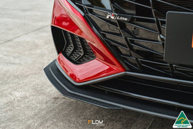 FLOW Designs  CN7 Elantra N Line Sedan 2020 Front Lip Splitter Extensions (Pair) - MODE Auto Concepts