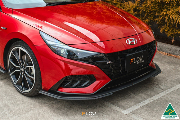 FLOW Designs  CN7 i30 N Line Sedan 2020 - 2022 Front Lip Splitter Extensions (Pair) - MODE Auto Concepts