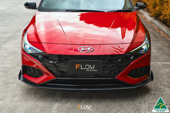 FLOW Designs  CN7 Elantra N Line Sedan 2020 Front Lip Splitter Winglets (Pair) - MODE Auto Concepts