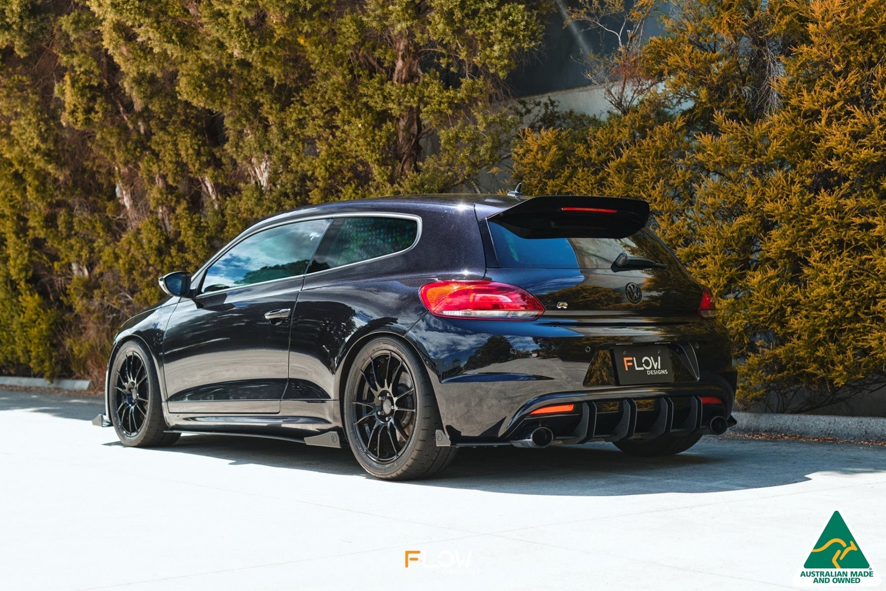 FLOW Designs  Scirocco R PFL V3 Rear Spoiler Extension - MODE Auto Concepts
