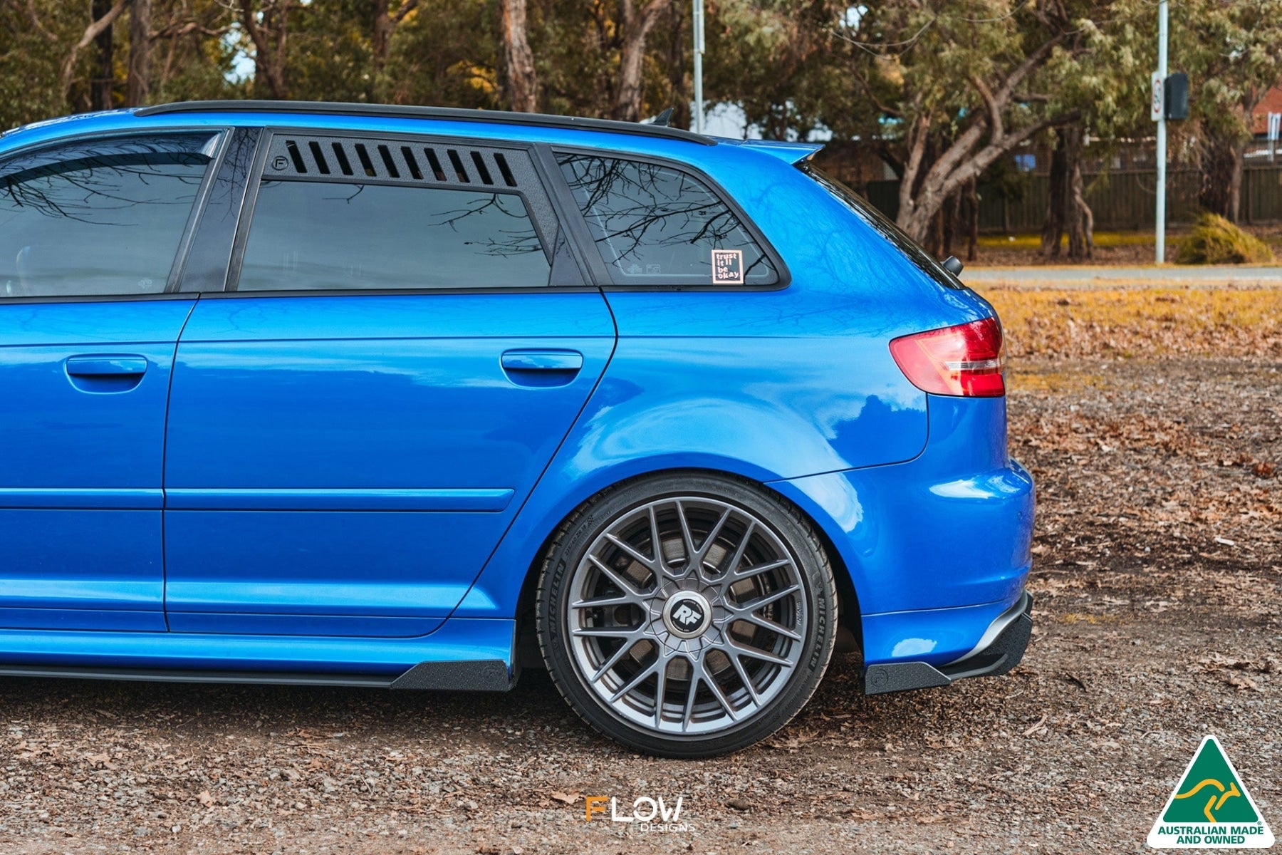 FLOW Designs  S3 8P2 Hatch (FL) Rear Spat Winglets (Pair) - MODE Auto Concepts