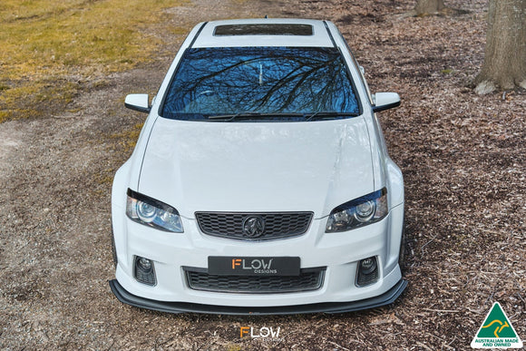 FLOW Designs  VE Commodore S2 Sedan Front Lip Splitter Extensions (Pair) - MODE Auto Concepts
