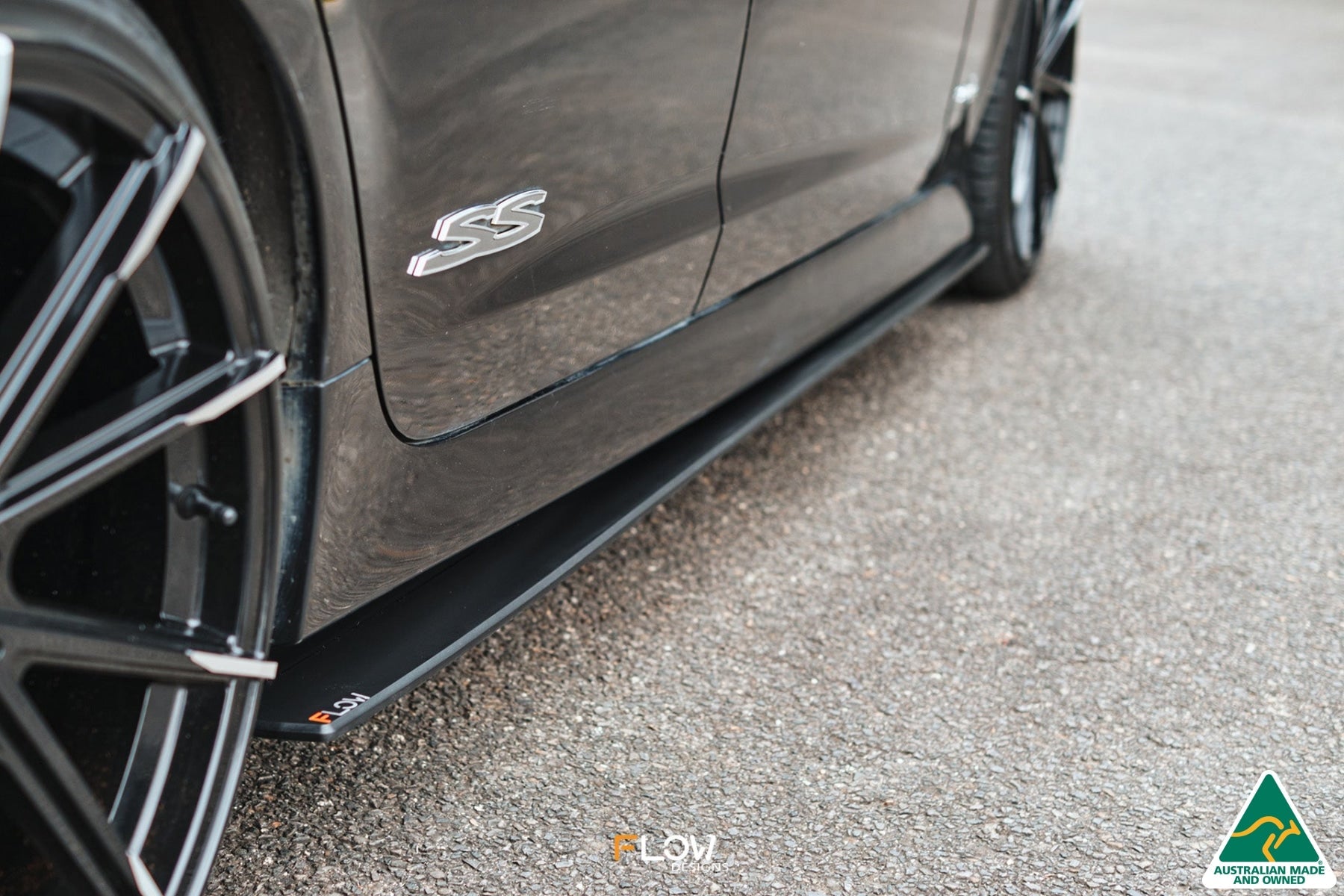 FLOW Designs  VE Commodore S2 Wagon Side Skirt Splitters (Pair) - MODE Auto Concepts