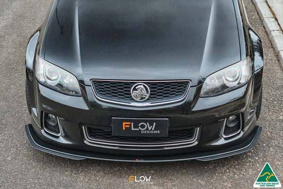 FLOW Designs  VE Commodore S2 Wagon Front Lip Splitter Extensions (Pair) - MODE Auto Concepts