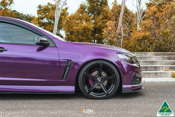 FLOW Designs  VF Commodore S1 Ute Front Lip Splitter Winglets (Pair) - MODE Auto Concepts