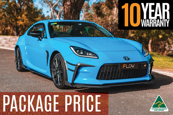 FLOW Designs  ZN8 GR86 Full Lip Splitter Set (GLOSS BLACK) - MODE Auto Concepts