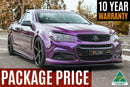 FLOW Designs  VF Commodore S1 Ute Full Lip Splitter Set - MODE Auto Concepts