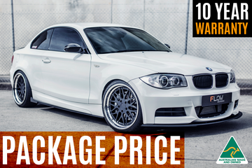 FLOW Designs  E82 M Sport Full Lip Splitter Set - MODE Auto Concepts